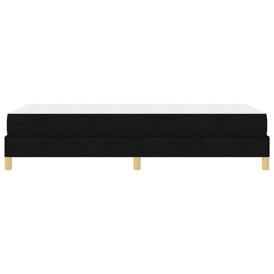 Boxspring bed Zwart, Bruin 80 x 200 cm Stof, Engineered Hout