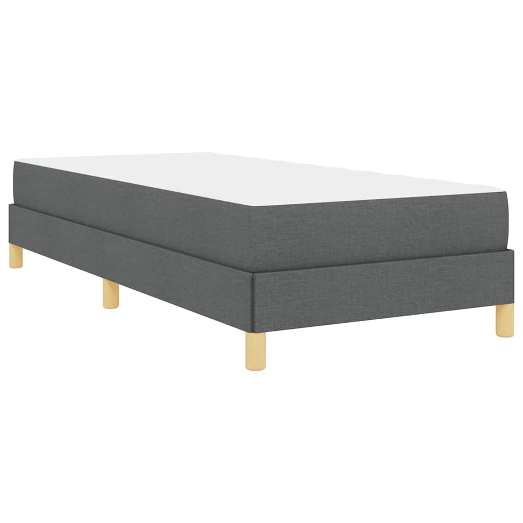 Boxspring bed Taupe, Bruin 90 x 190 cm Stof, Engineered Hout