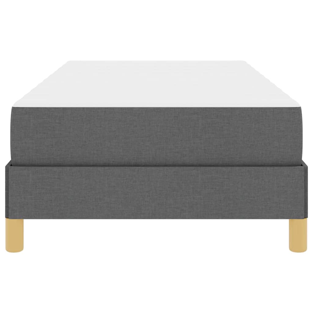 Boxspring bed Taupe, Bruin 90 x 190 cm Stof, Engineered Hout
