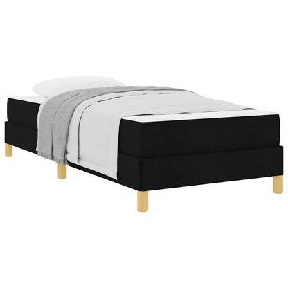 Boxspring bed Zwart, Bruin 90 x 190 cm Stof, Engineered Hout