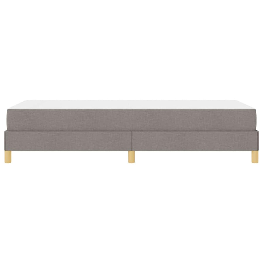 Boxspring bed Taupe, Bruin 90 x 190 cm Stof, Engineered Hout
