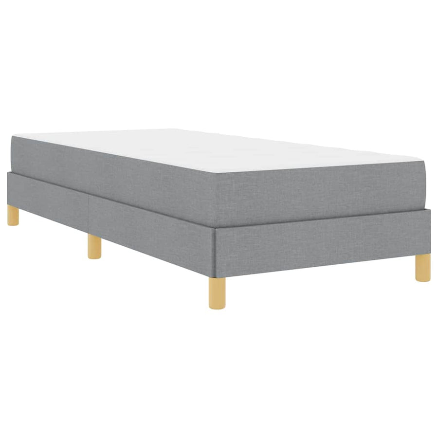 Boxspring bed Taupe, Bruin 90 x 200 cm Stof, Engineered Hout