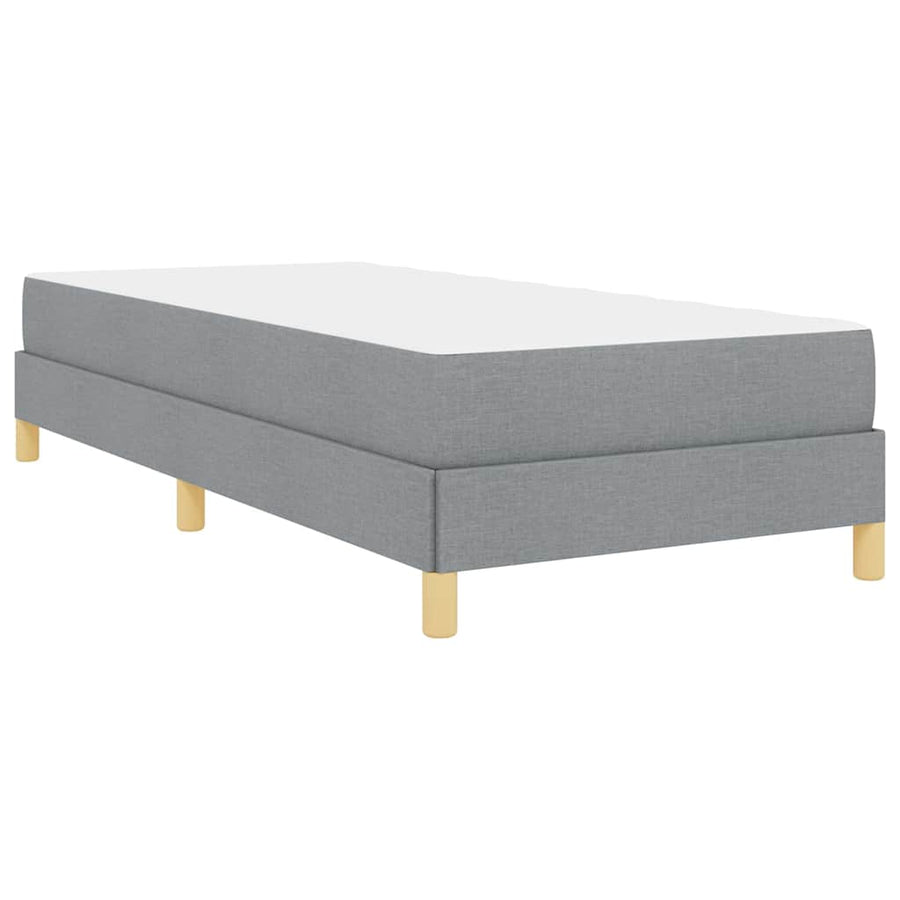 Boxspring bed Taupe, Bruin 90 x 200 cm Stof, Engineered Hout