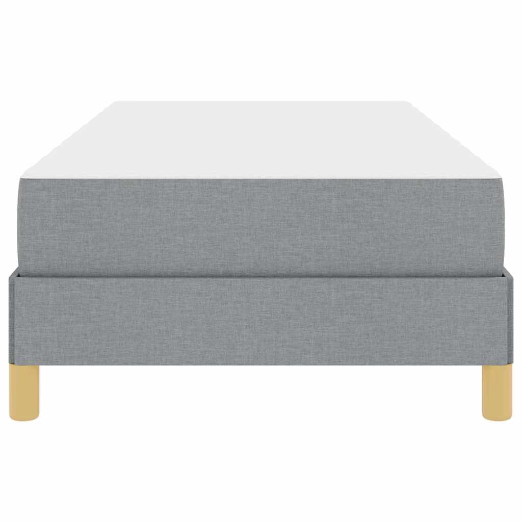 Boxspring bed Taupe, Bruin 90 x 200 cm Stof, Engineered Hout