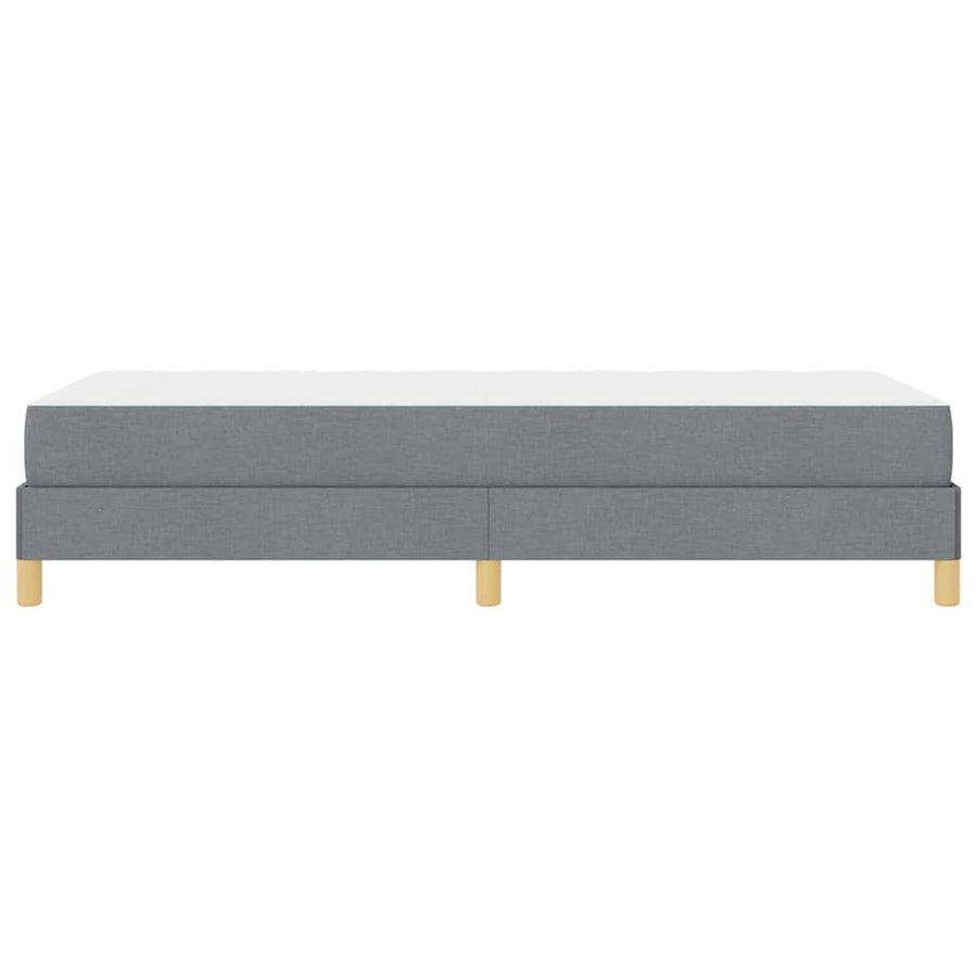 Boxspring bed Taupe, Bruin 90 x 200 cm Stof, Engineered Hout