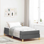 Boxspringbed 90x200 cm donkergrijs