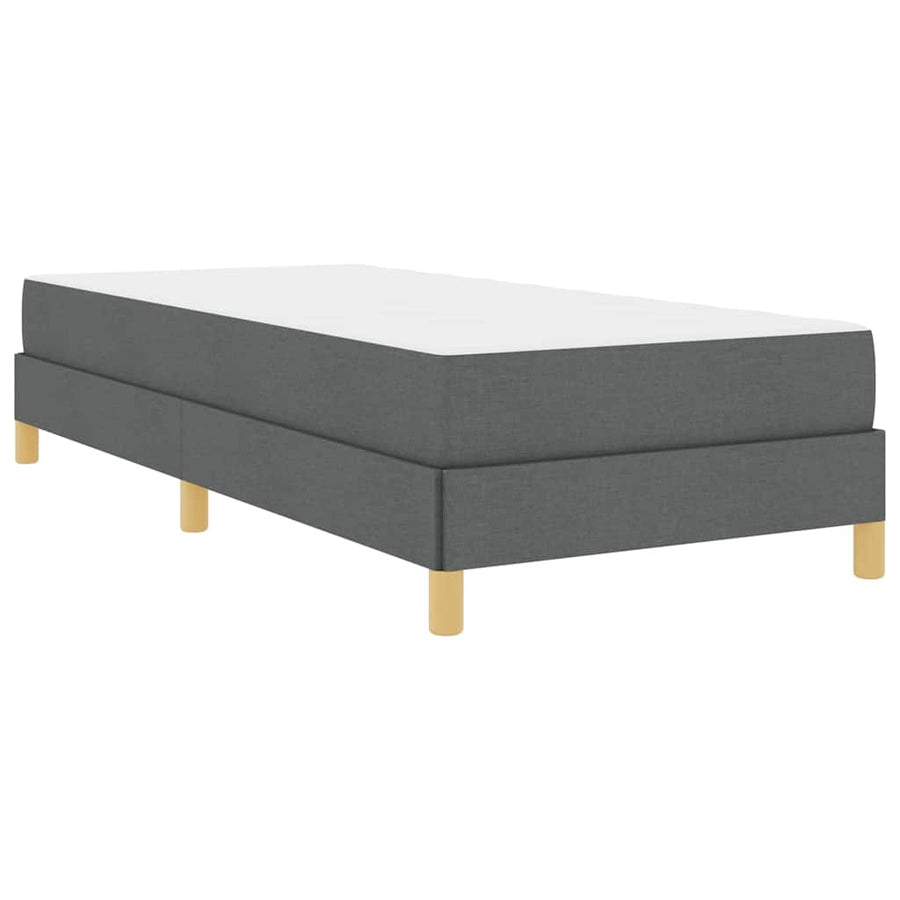 Boxspring bed Taupe, Bruin 90 x 200 cm Stof, Engineered Hout