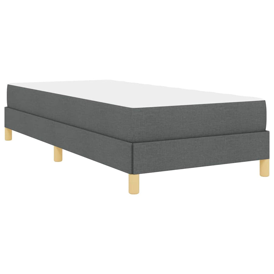 Boxspring bed Taupe, Bruin 90 x 200 cm Stof, Engineered Hout