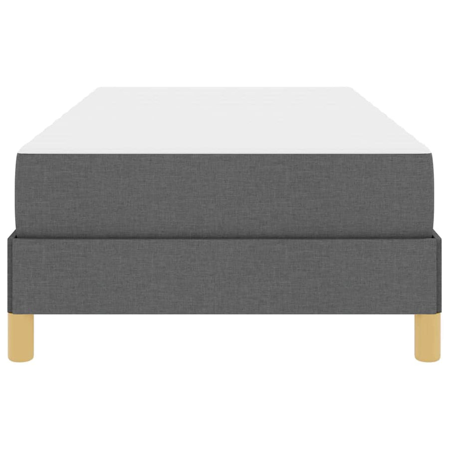 Boxspring bed Taupe, Bruin 90 x 200 cm Stof, Engineered Hout