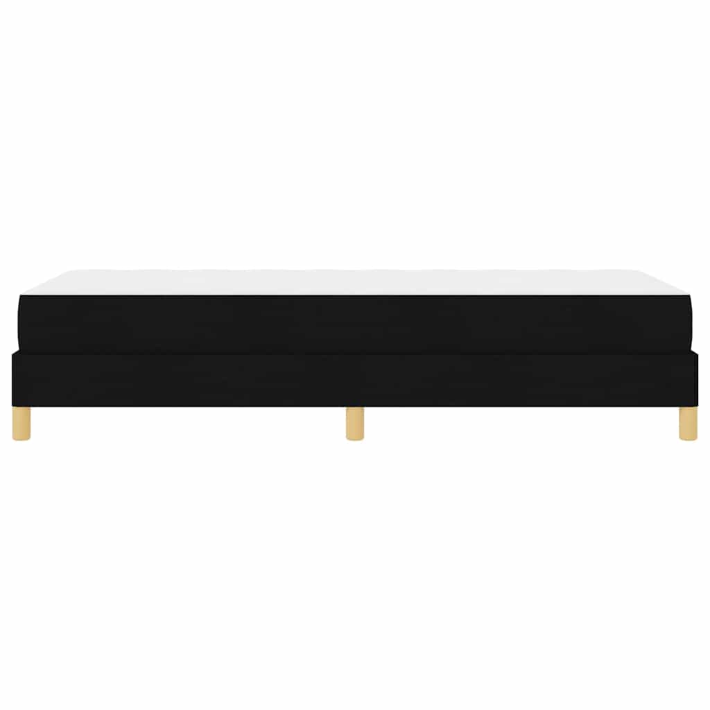 Boxspring bed Zwart, Bruin 90 x 200 cm Stof, Engineered Hout