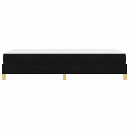 Boxspring bed Zwart, Bruin 90 x 200 cm Stof, Engineered Hout