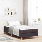 Boxspringbed 90x200 cm stof donkerbruin