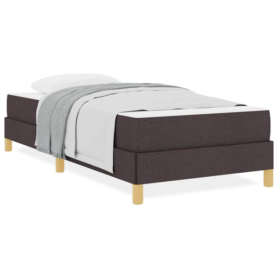 Boxspring bed Bruin 90 x 200 cm Stof, Engineered Hout