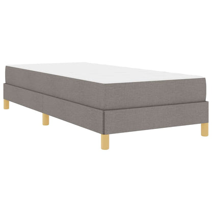 Boxspring bed Taupe, Bruin 90 x 200 cm Stof, Engineered Hout
