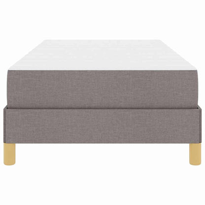 Boxspring bed Taupe, Bruin 90 x 200 cm Stof, Engineered Hout