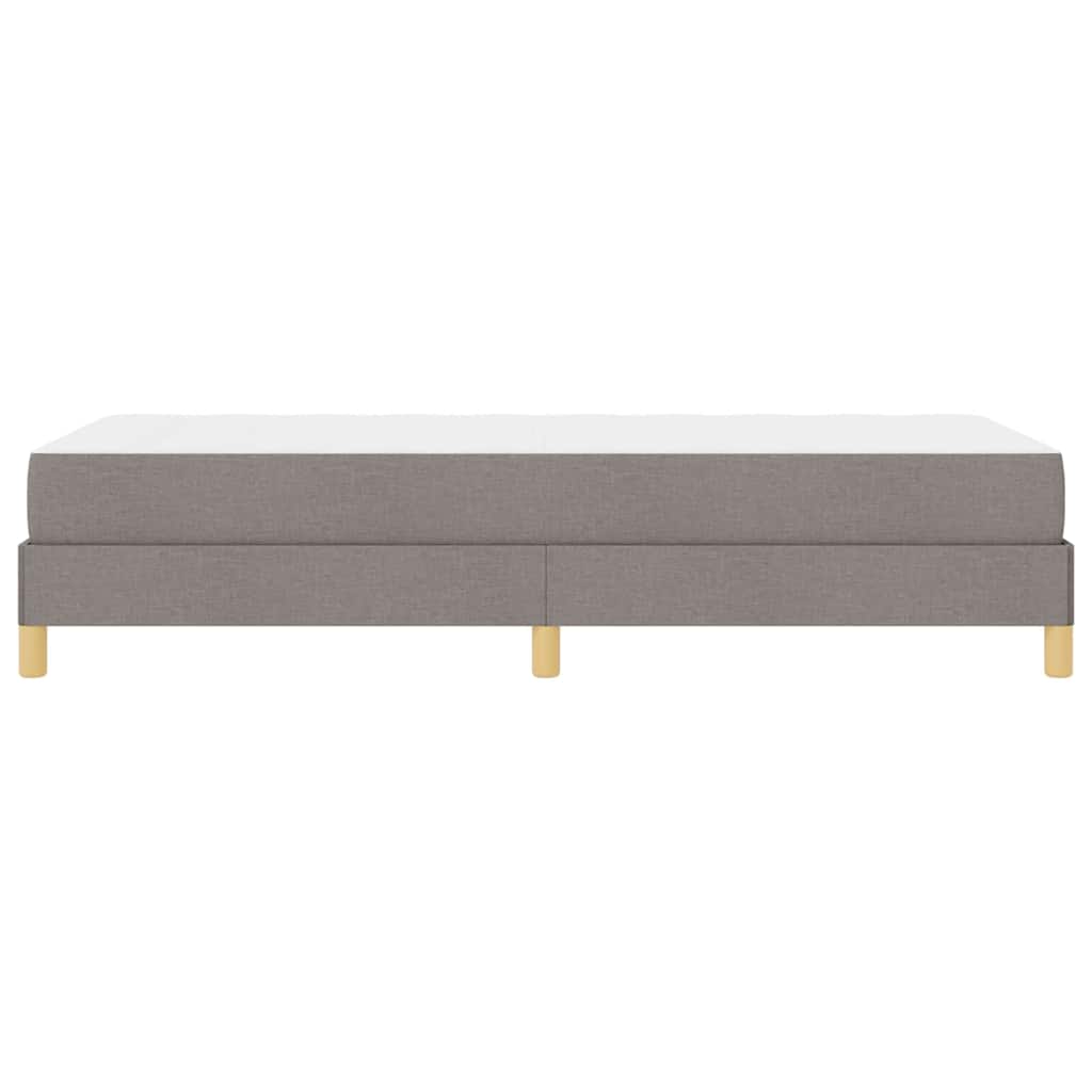 Boxspring bed Taupe, Bruin 90 x 200 cm Stof, Engineered Hout