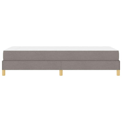 Boxspring bed Taupe, Bruin 90 x 200 cm Stof, Engineered Hout