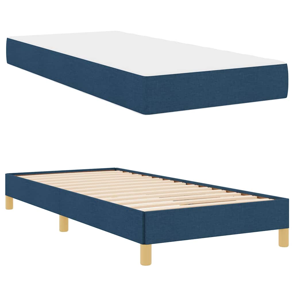 Boxspring bed Taupe, Bruin 90 x 200 cm Stof, Engineered Hout