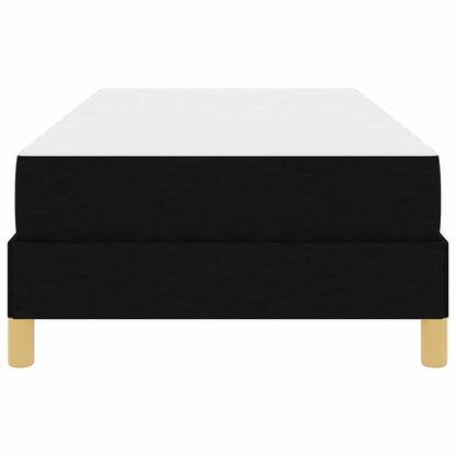 Boxspring bed Zwart, Bruin 100 x 200 cm Stof, Engineered Hout