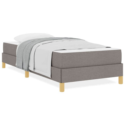 Boxspring bed Taupe, Bruin 100 x 200 cm Stof, Engineered Hout
