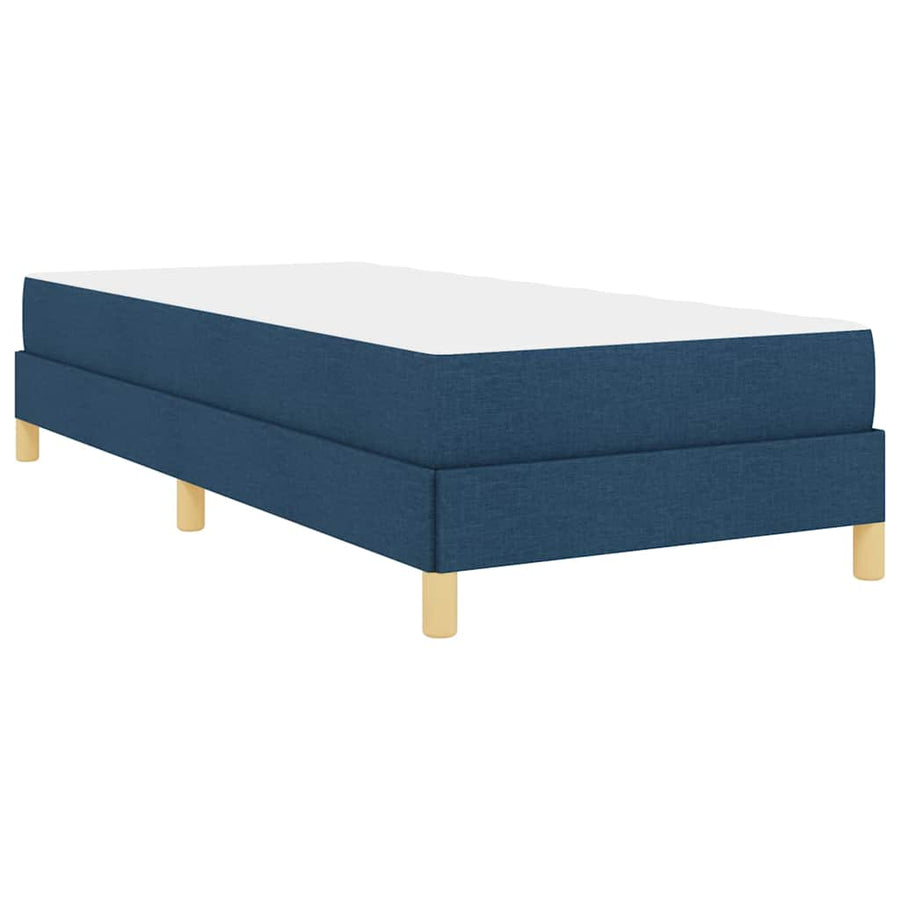 Boxspring bed Blauw, Wit 100 x 200 cm Schuim