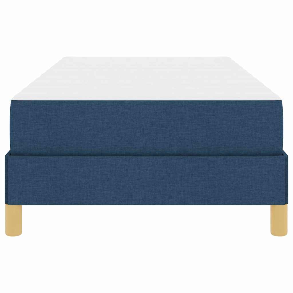 Boxspring bed Blauw, Wit 100 x 200 cm Schuim