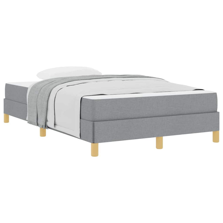 Boxspring bed Taupe, Bruin 120 x 190 cm Stof, Engineered Hout