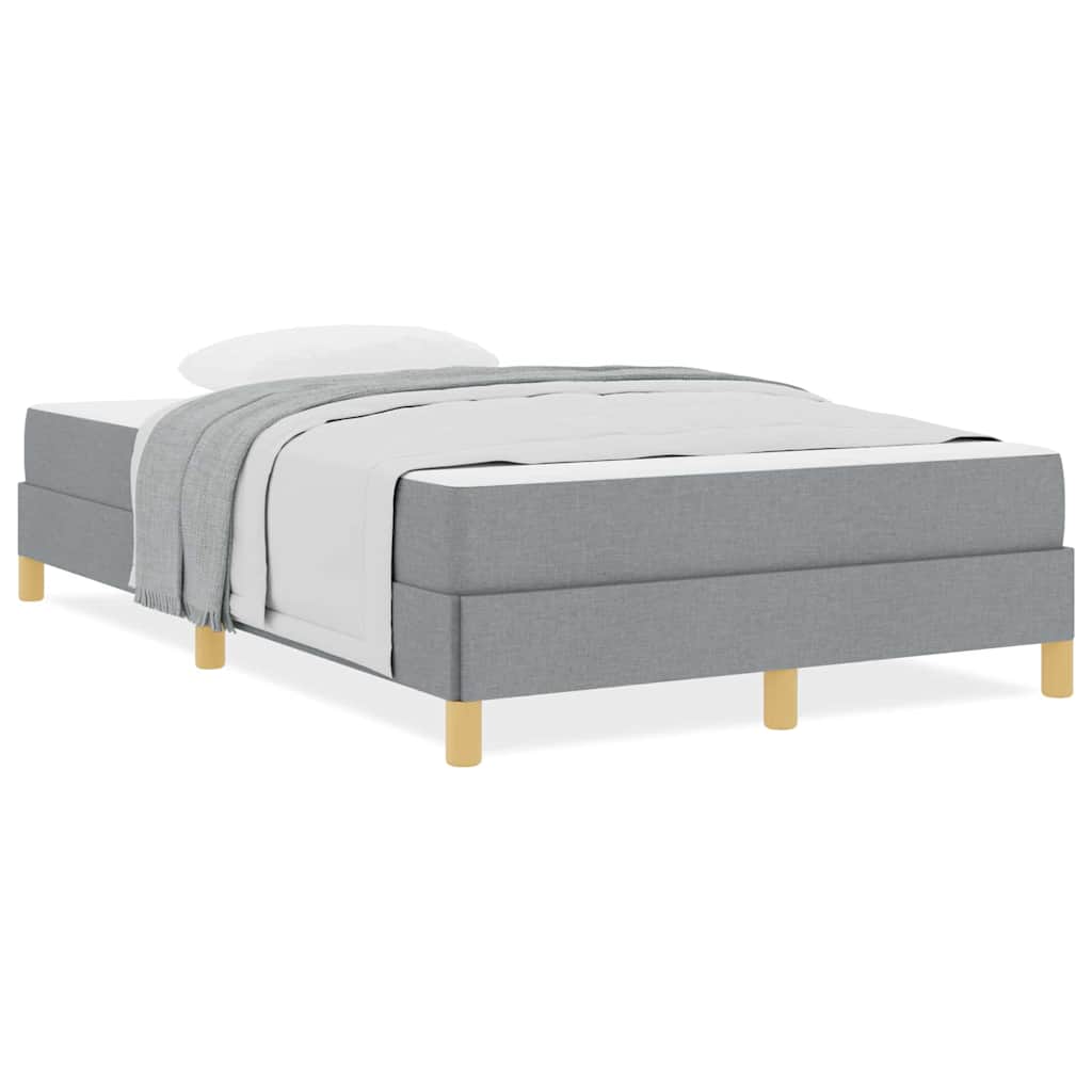 Boxspring bed Taupe, Bruin 120 x 190 cm Stof, Engineered Hout