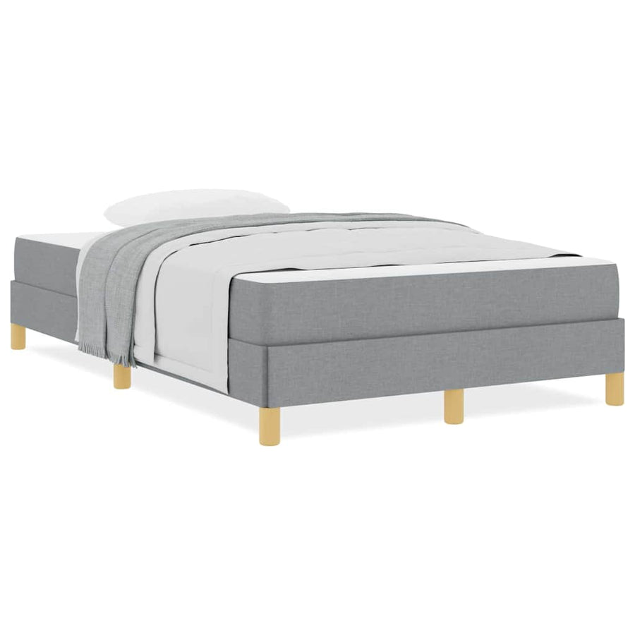 Boxspring bed Taupe, Bruin 120 x 190 cm Stof, Engineered Hout