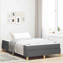 Boxspring bed Taupe, Bruin 120 x 190 cm Stof, Engineered Hout