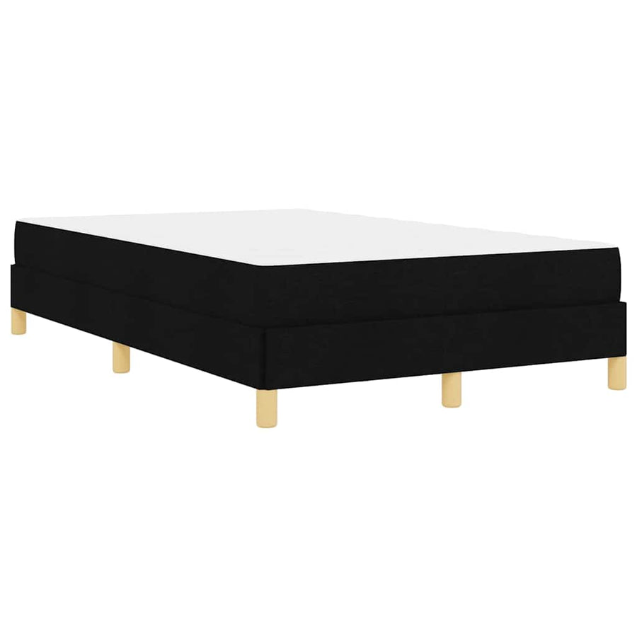 Boxspring bed Zwart, Bruin 120 x 190 cm Stof, Engineered Hout