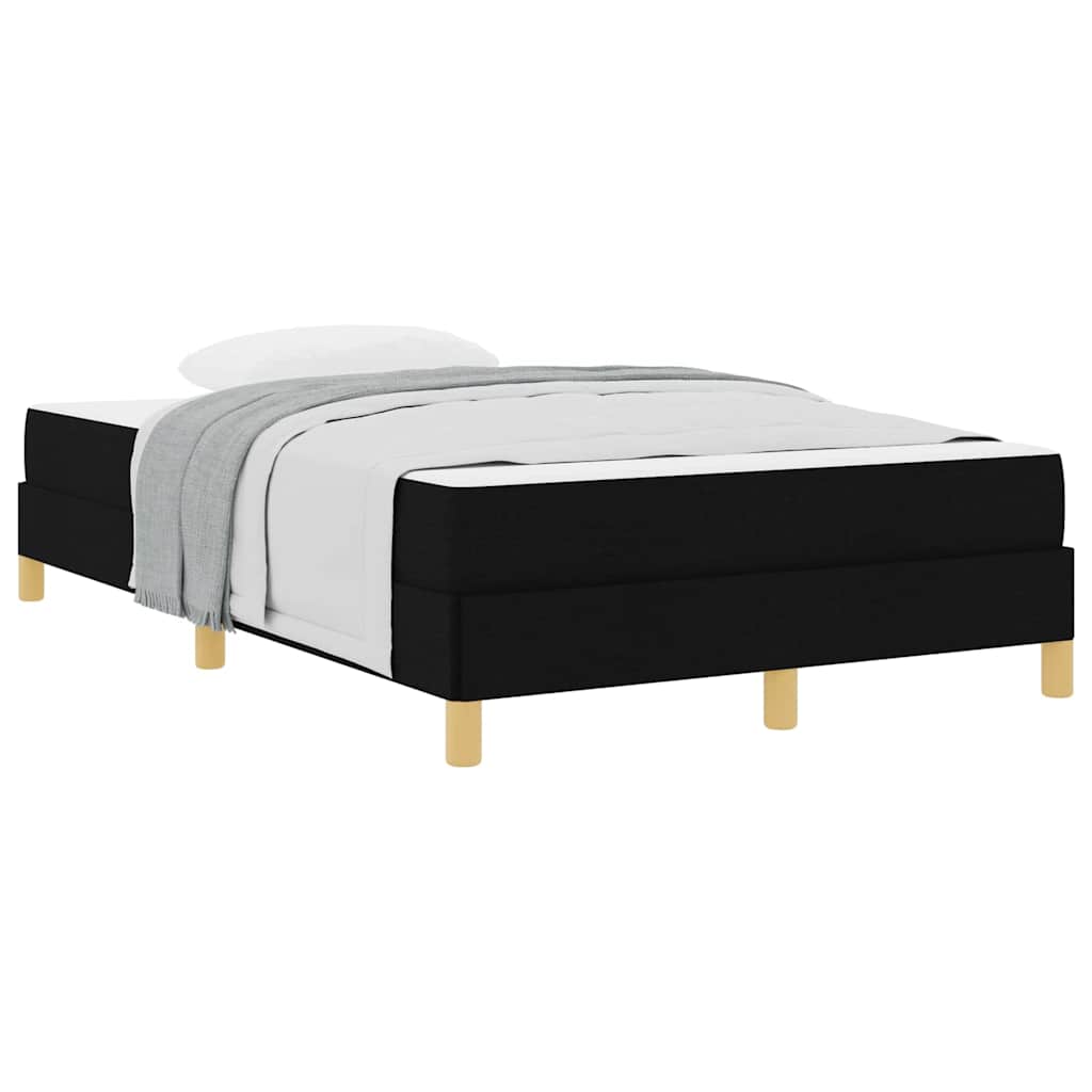Boxspring bed Zwart, Bruin 120 x 190 cm Stof, Engineered Hout