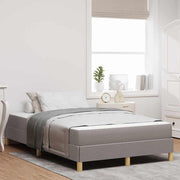 Box spring bed with mattress Taupe 120 x 190 cm Fabric