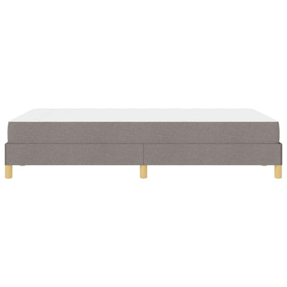 Boxspring bed Taupe, Bruin 120 x 190 cm Stof, Engineered Hout