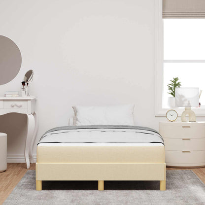 Boxspringbed met matras Crème 120 x 190 cm Stof