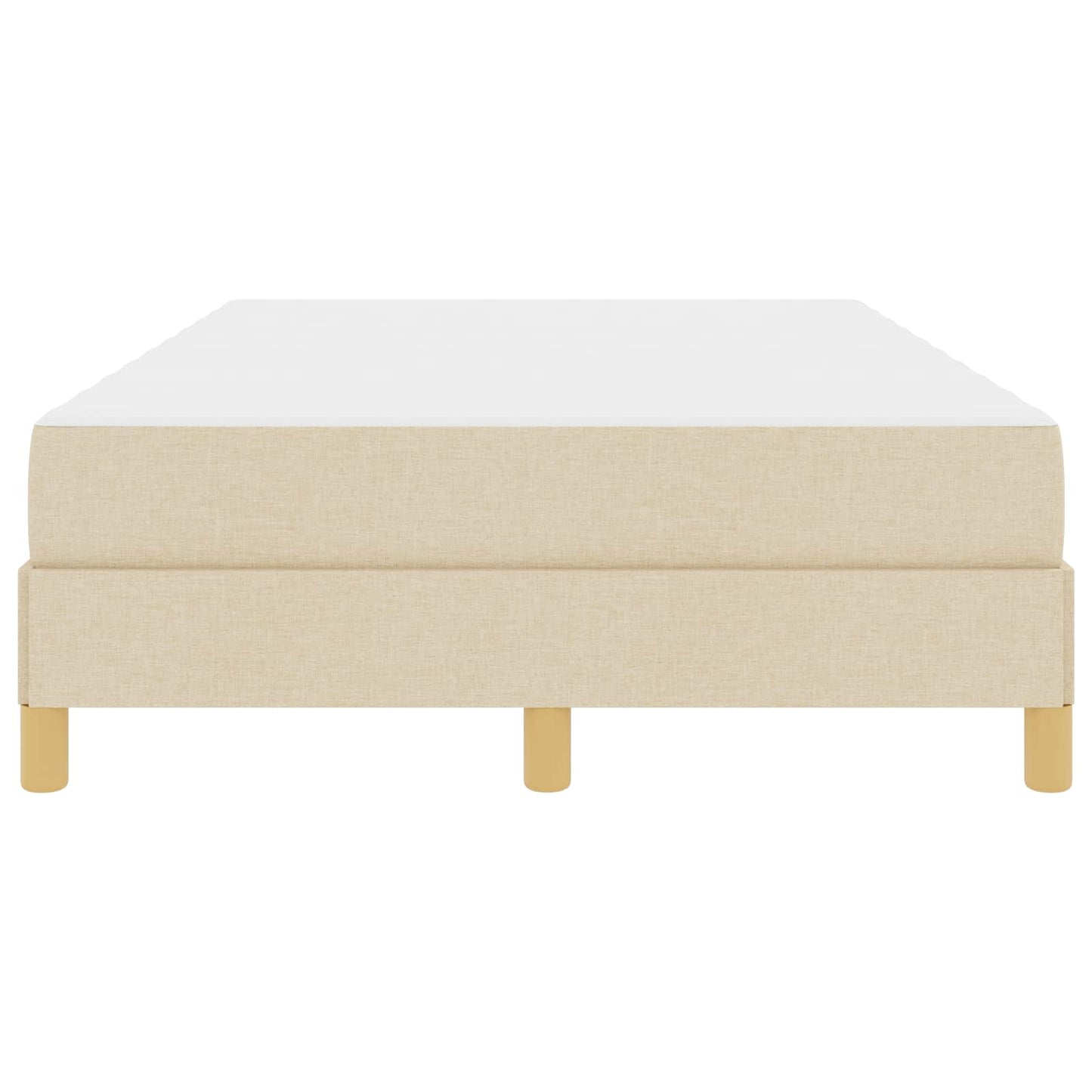 Boxspringbed met matras Crème 120 x 190 cm Stof