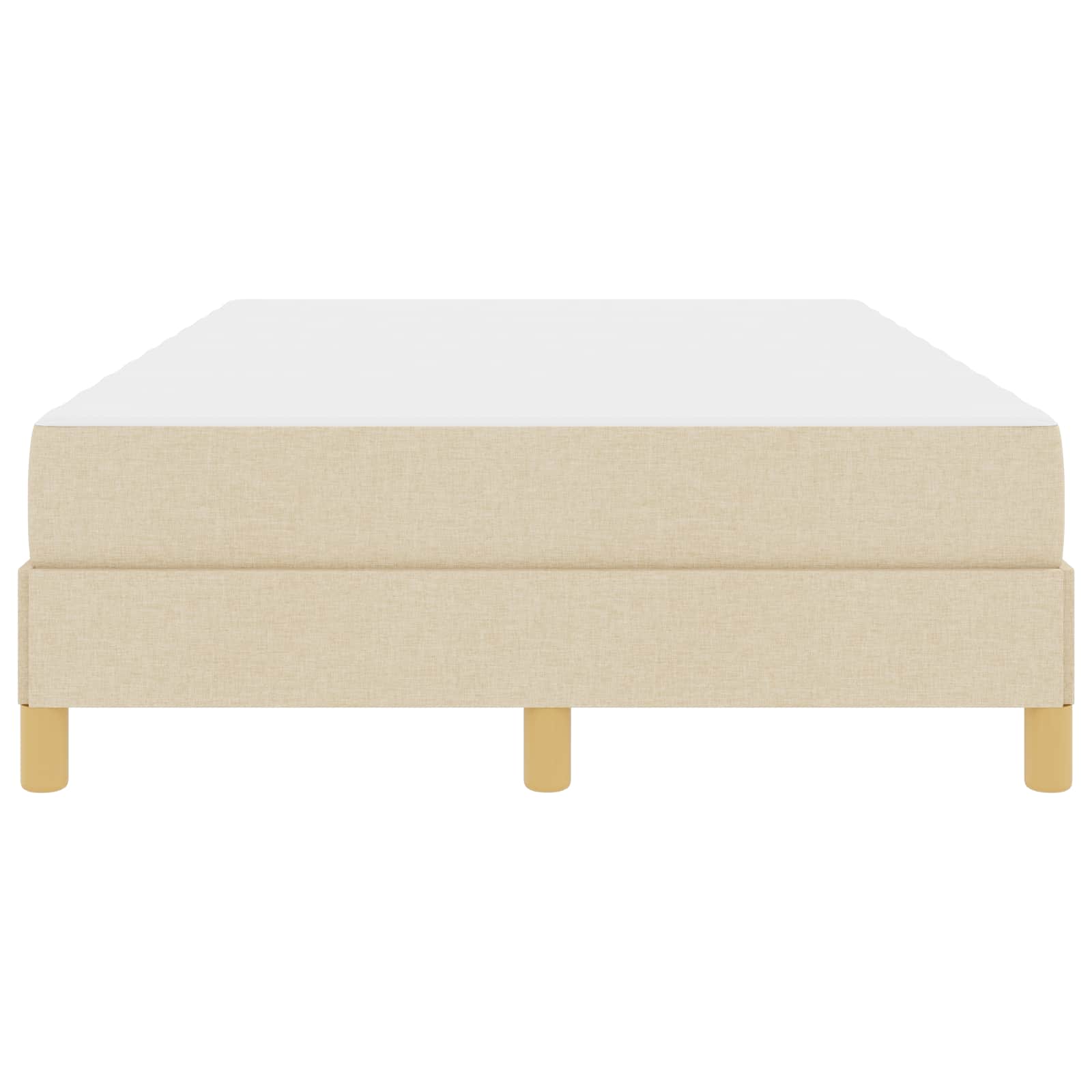 Boxspringbed met matras Crème 120 x 190 cm Stof