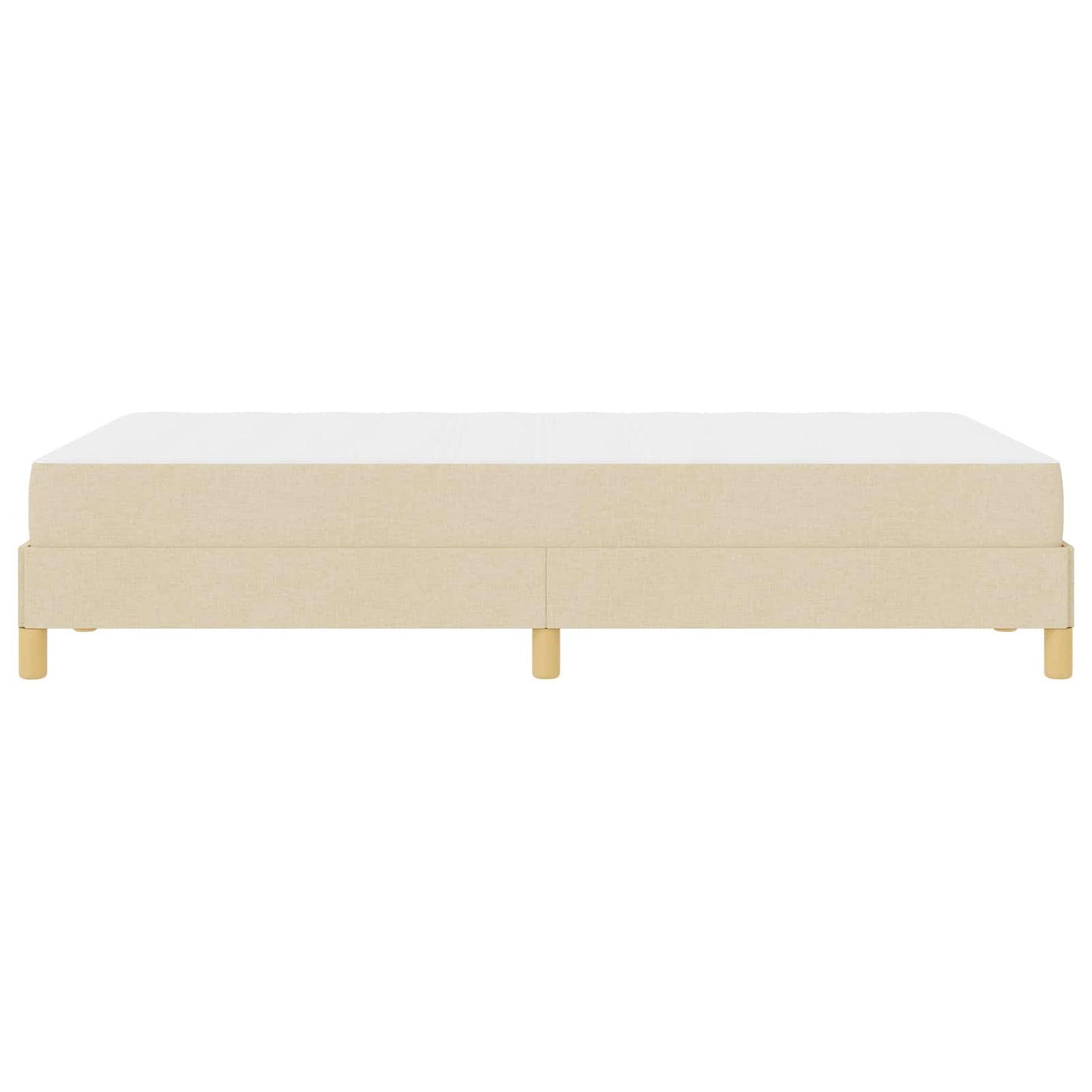 Boxspringbed met matras Crème 120 x 190 cm Stof