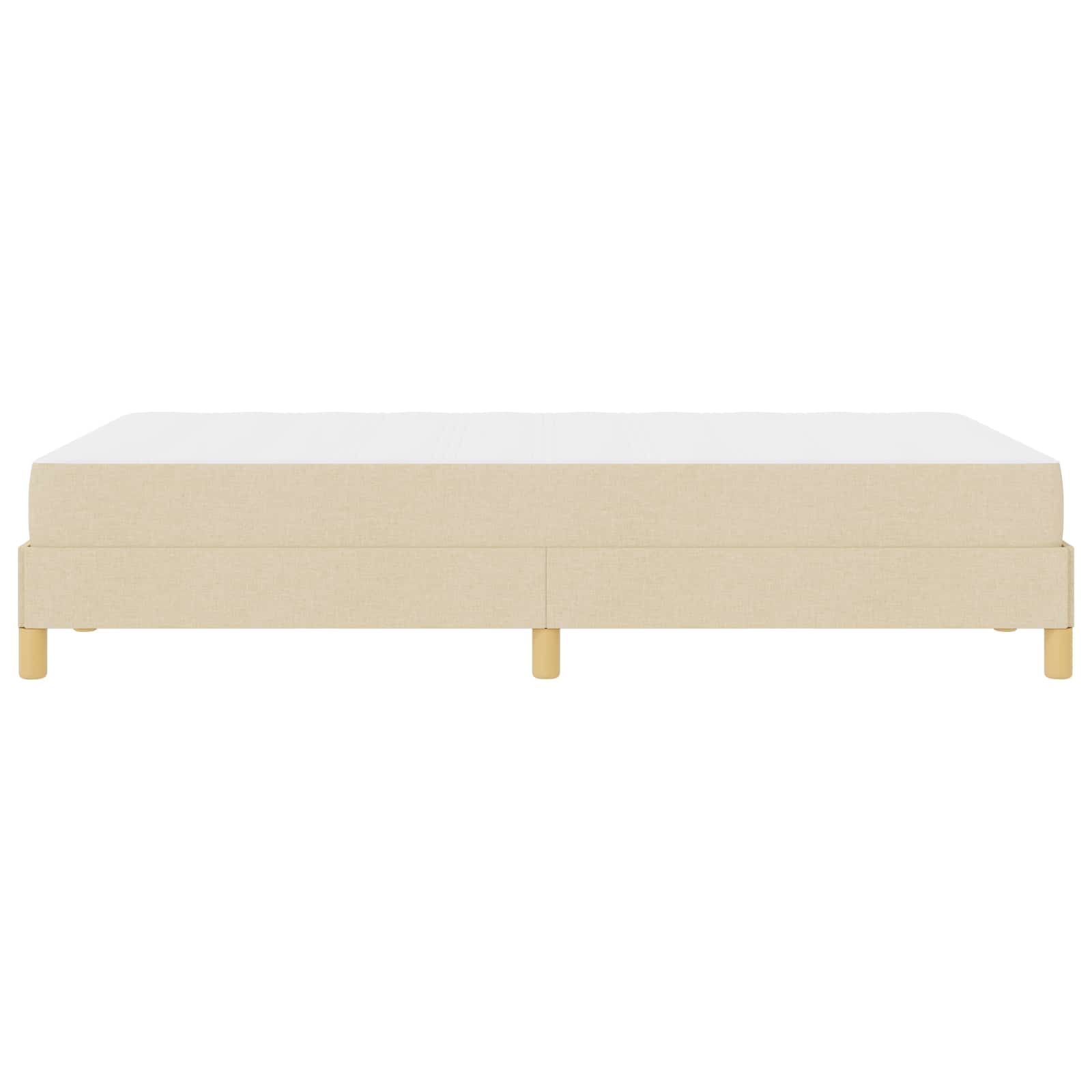 Boxspringbed met matras Crème 120 x 190 cm Stof
