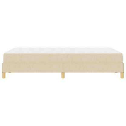 Boxspringbed met matras Crème 120 x 190 cm Stof