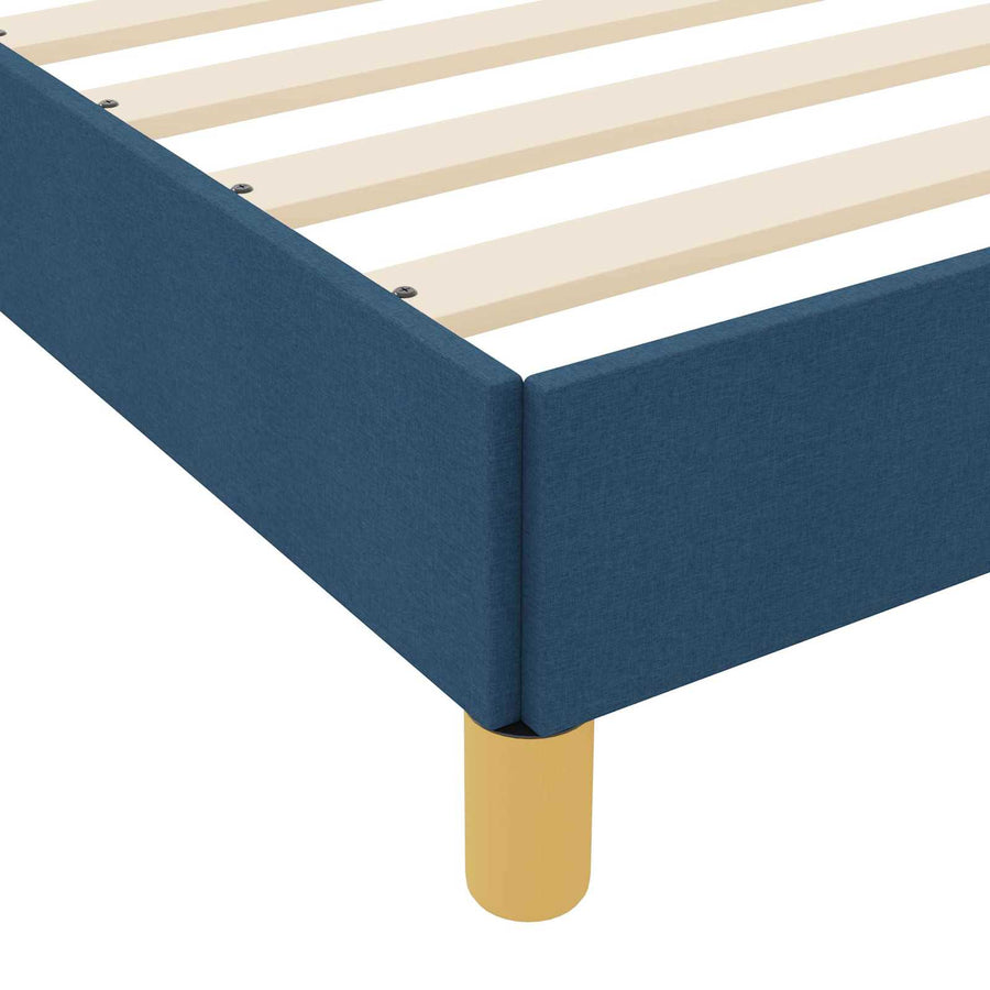 Boxspringbed met matras Blauw 120 x 190 cm Stof