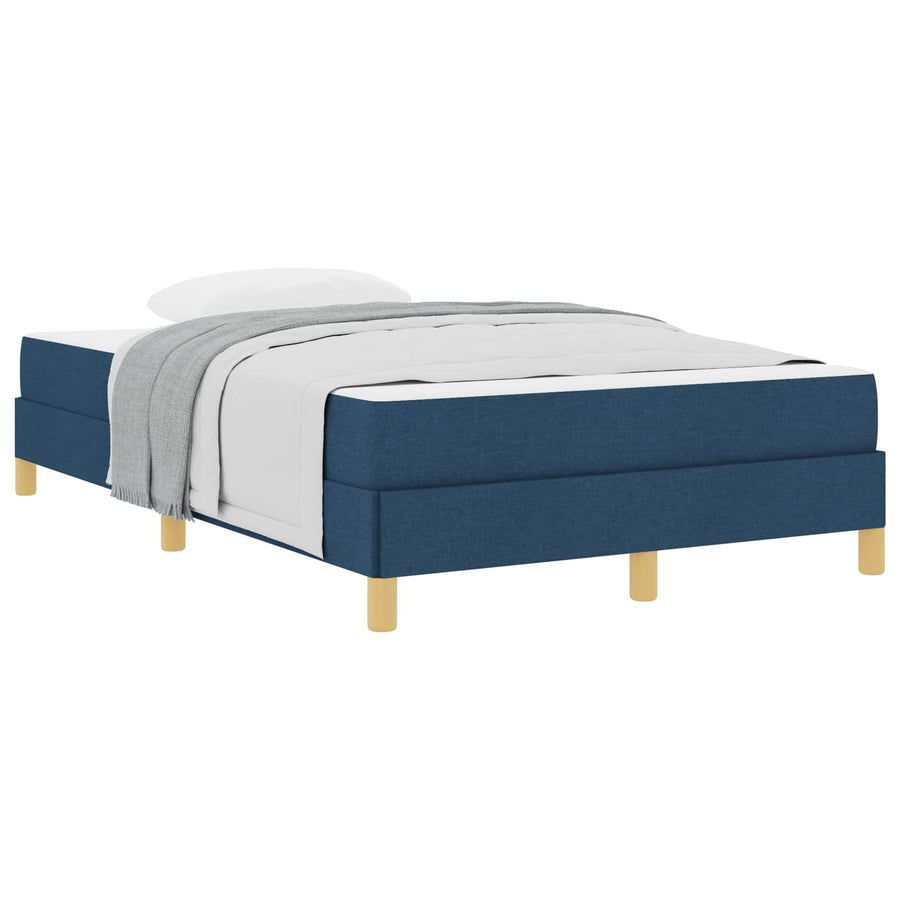 Boxspringbed met matras Blauw 120 x 190 cm Stof