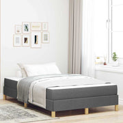 Boxspringbed 120x200 cm donkergrijs stof