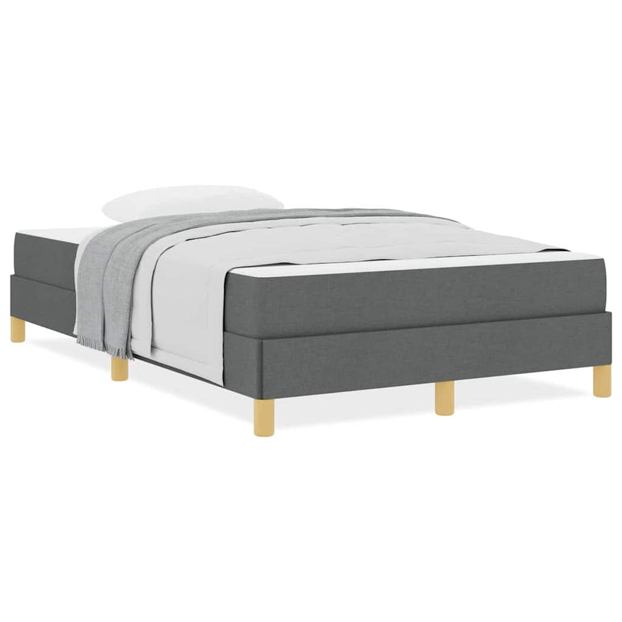 Boxspring bed Taupe, Bruin 120 x 200 cm Stof, Engineered Hout