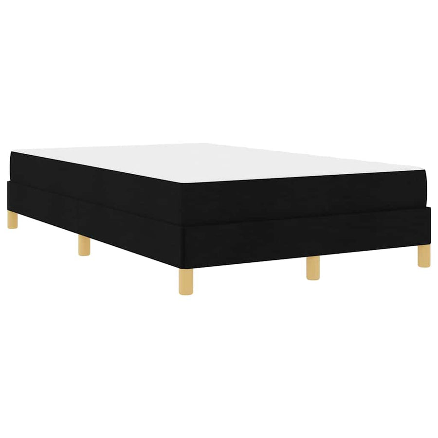 Boxspring bed Zwart, Bruin 120 x 200 cm Stof, Engineered Hout