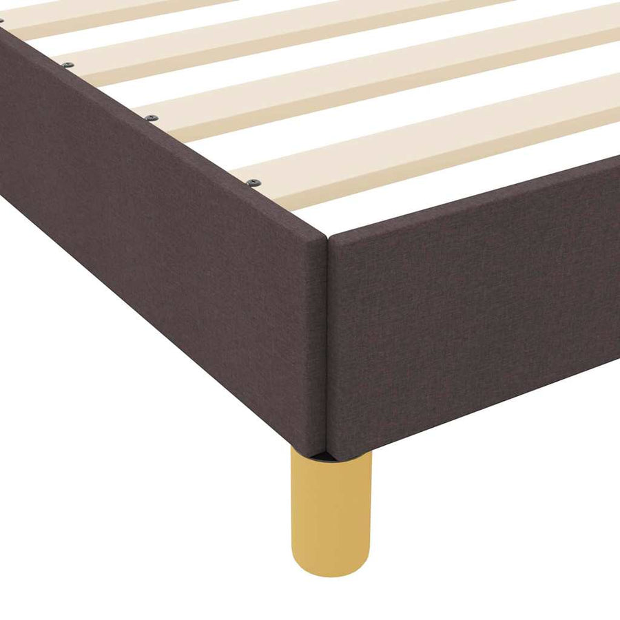 Boxspring bed Bruin 120 x 200 cm Stof, Engineered Hout