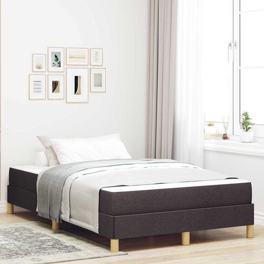 Boxspring bed Bruin 120 x 200 cm Stof, Engineered Hout