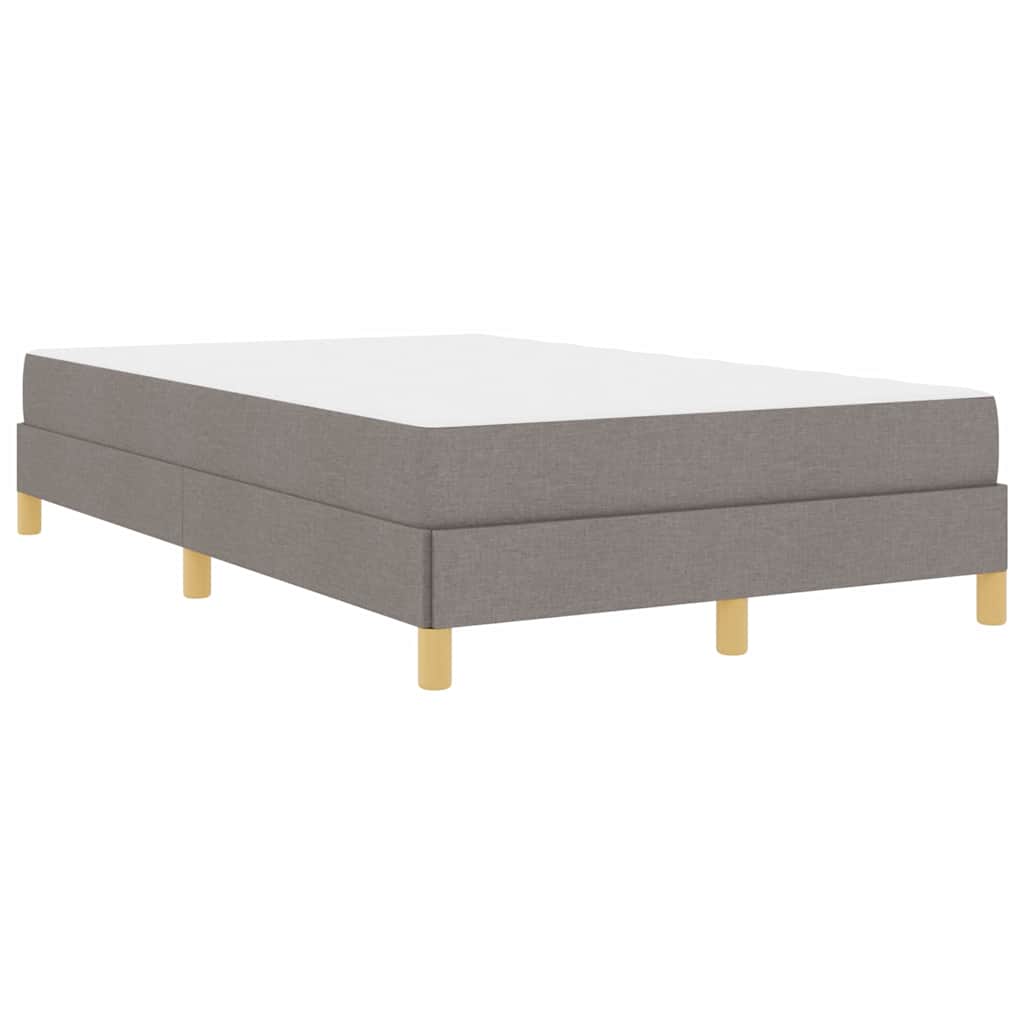 Boxspring bed Taupe, Bruin 120 x 200 cm Stof, Engineered Hout