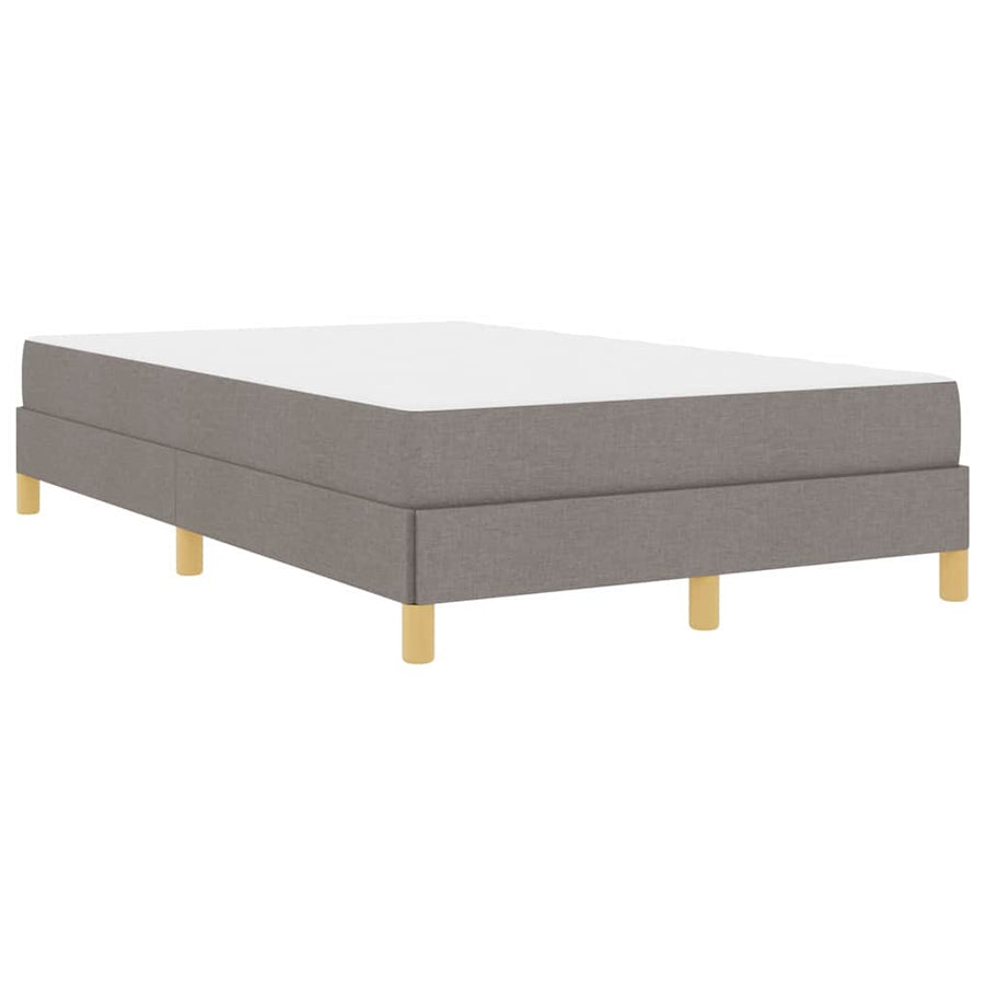 Boxspring bed Taupe, Bruin 120 x 200 cm Stof, Engineered Hout