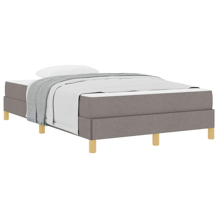 Boxspring bed Taupe, Bruin 120 x 200 cm Stof, Engineered Hout
